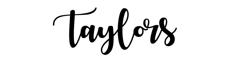 Taylors Autumn in November Font