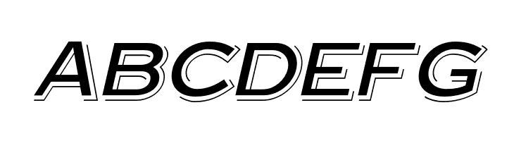 OPTISteelplateGothic-ShadeObl  Free Fonts Download