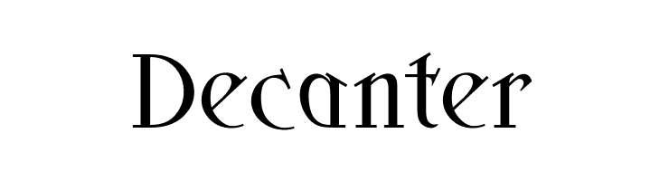 Decanter OPTISkjald Font