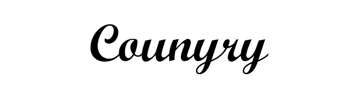 Counyry ScriptOpti-Light Font