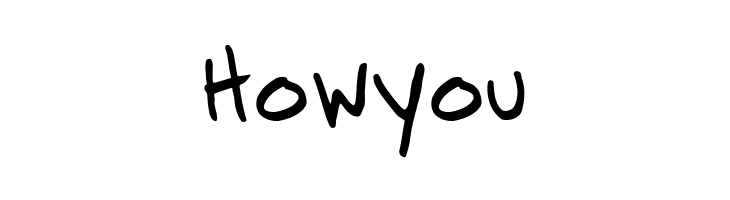 Howyou Printhouse Font