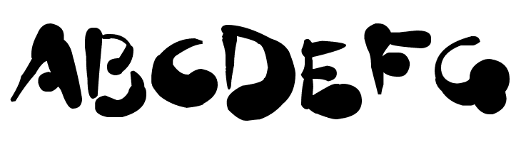 Paint Blobs  Free Fonts Download