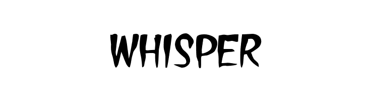 WHISPER Treasure Font