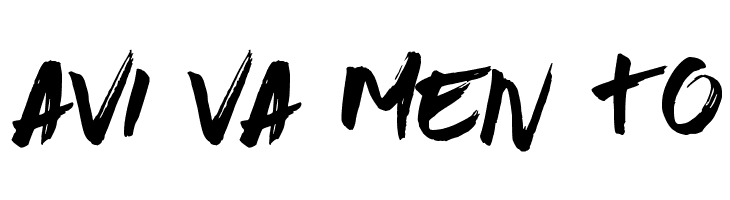AVI%2BVA%2BMEN%2BTO Brushed Traveler Font