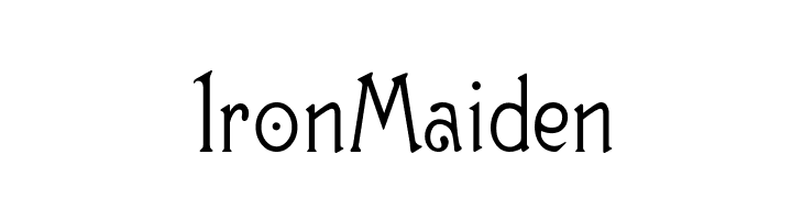 IronMaiden Guttenberg MF Font