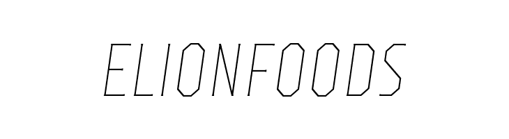 TTOctasThinItalic-DEMO  Free Fonts Download