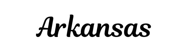 Arkansas Magnolia-Script Font