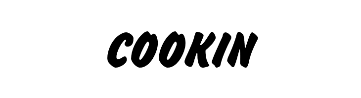 COOKIN Brush Hand New Font