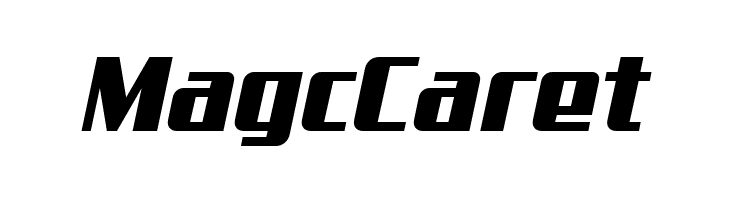 MagcCaret Aero Font