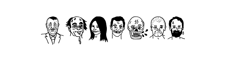 woodcutter people faces  Free Fonts Download