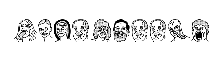 woodcutter people faces  Free Fonts Download