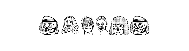 woodcutter people faces  Free Fonts Download