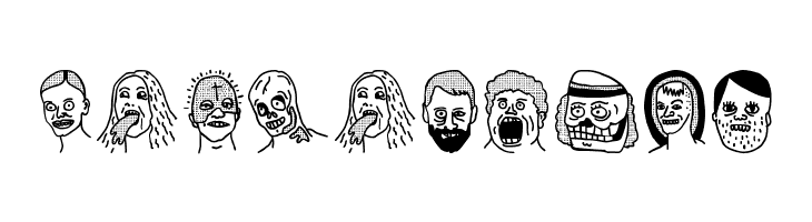 woodcutter people faces  Free Fonts Download