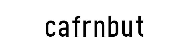 cafrnbut Chica Mono Font