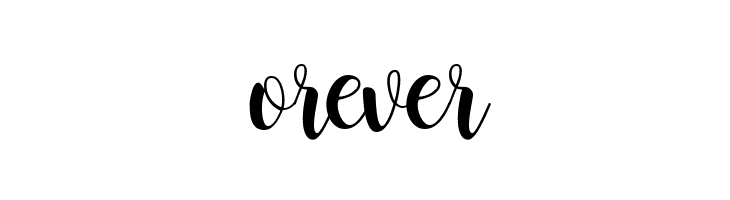 orever Buttercup Sample Font
