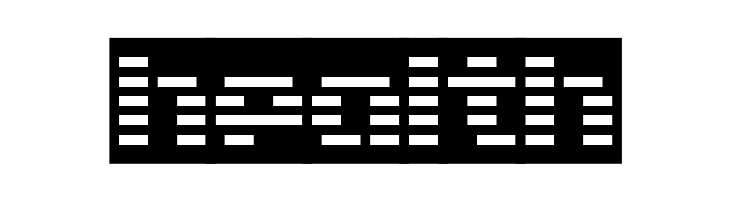 D3 DigiBitMapism type C  Free Fonts Download