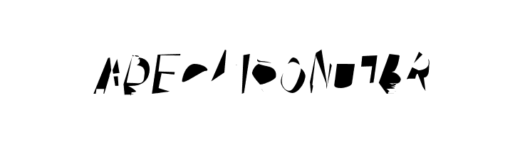 Broken Scanner Condensed Oblique  Free Fonts Download