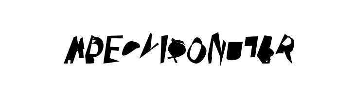 Broken Bold Condensed Oblique  Free Fonts Download