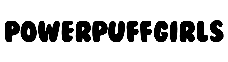 POWERPUFFGIRLS BubbleGum Font