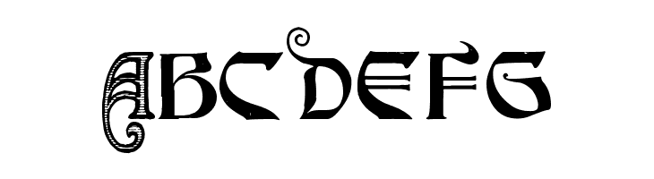 art nouveau by Marta van Eck  Free Fonts Download