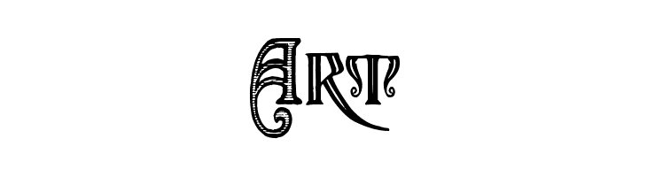 art nouveau by Marta van Eck  Free Fonts Download