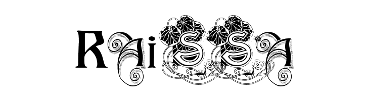 art nouveau by Marta van Eck  Free Fonts Download