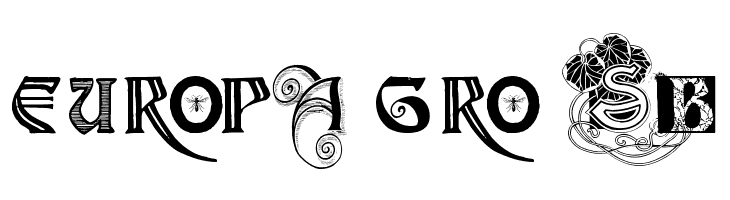 art nouveau by Marta van Eck  Free Fonts Download