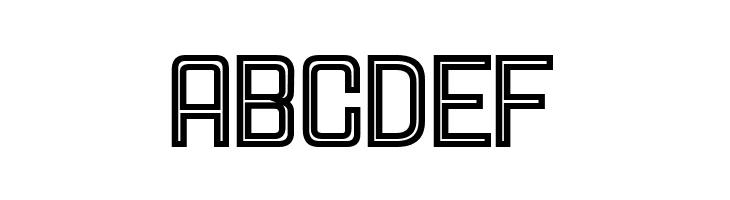 HallandaleSquareInline JL  Free Fonts Download