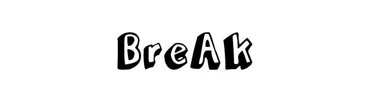 BreAk Funny Barber Font