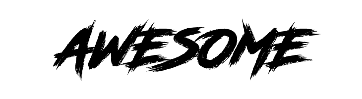 AWESOME RoadRage Font