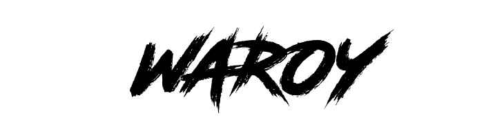 WAROY RoadRage Font