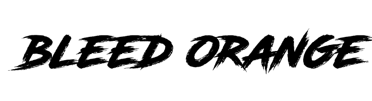 bleed%2Borange RoadRage Font