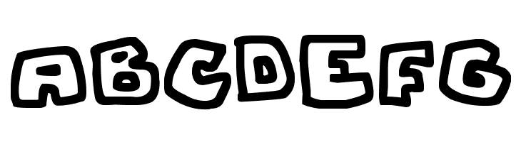 Chunky Boulder Outlines  Free Fonts Download