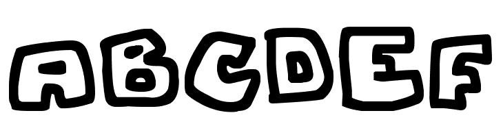 Chunky Boulder Outlines  Free Fonts Download