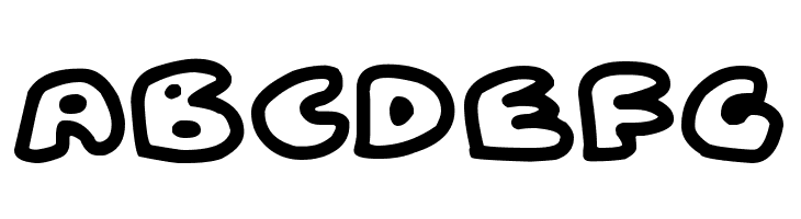 Fat Wobble Outlines  Free Fonts Download