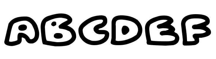 Fat Wobble Outlines  Free Fonts Download