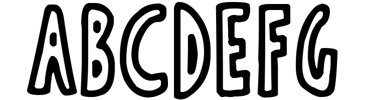 Thin Toon Outlines  Free Fonts Download