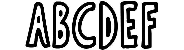 Thin Toon Outlines  Free Fonts Download