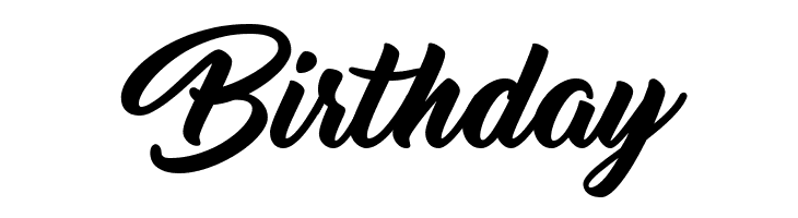 Birthday Thinking Of Betty Font
