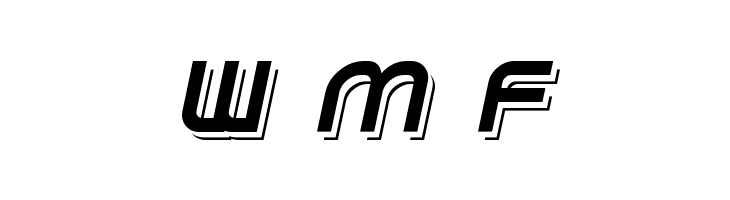 Planetium-X  Shadowed Italic Demo  Free Fonts Download