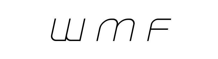 Planetium-X Light Italic Demo  Free Fonts Download