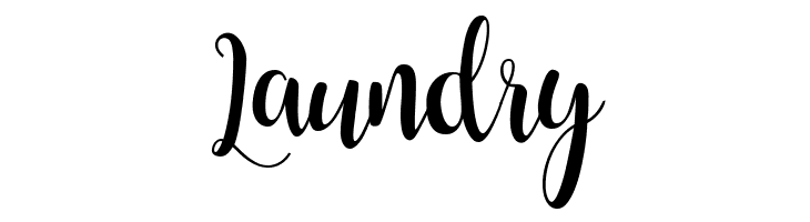 Laundry Buttercup Sample Font