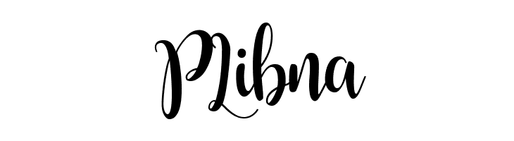 PLibna Buttercup Sample Font
