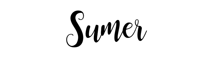 Sumer Buttercup Sample Font