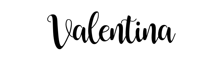 Valentina Buttercup Sample Font