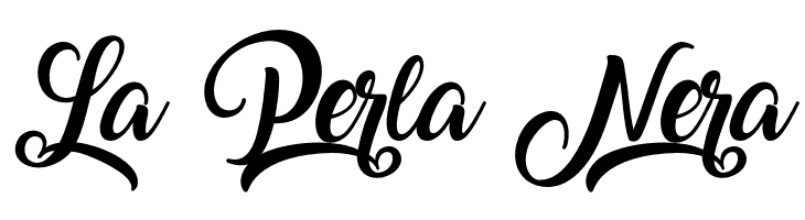 La%2BPerla%2BNera Amarillo Font