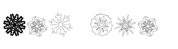 Paper Snowflakes  Free Fonts Download