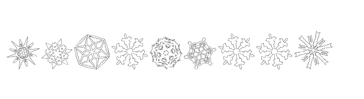 Paper Snowflakes  Free Fonts Download