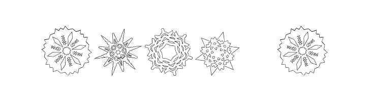 Paper Snowflakes  Free Fonts Download