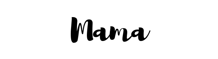 Mama Brusher Font